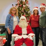Santa Visits Women's Shelter