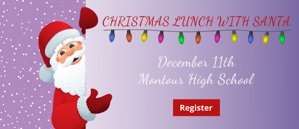 Register for Christmas lunch with Santa